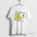 Trending All Men Do Is Pee Loud And Lie Cartoon T-Shirts, Hoodie, Sweatshirt | RetroVerseTees.com