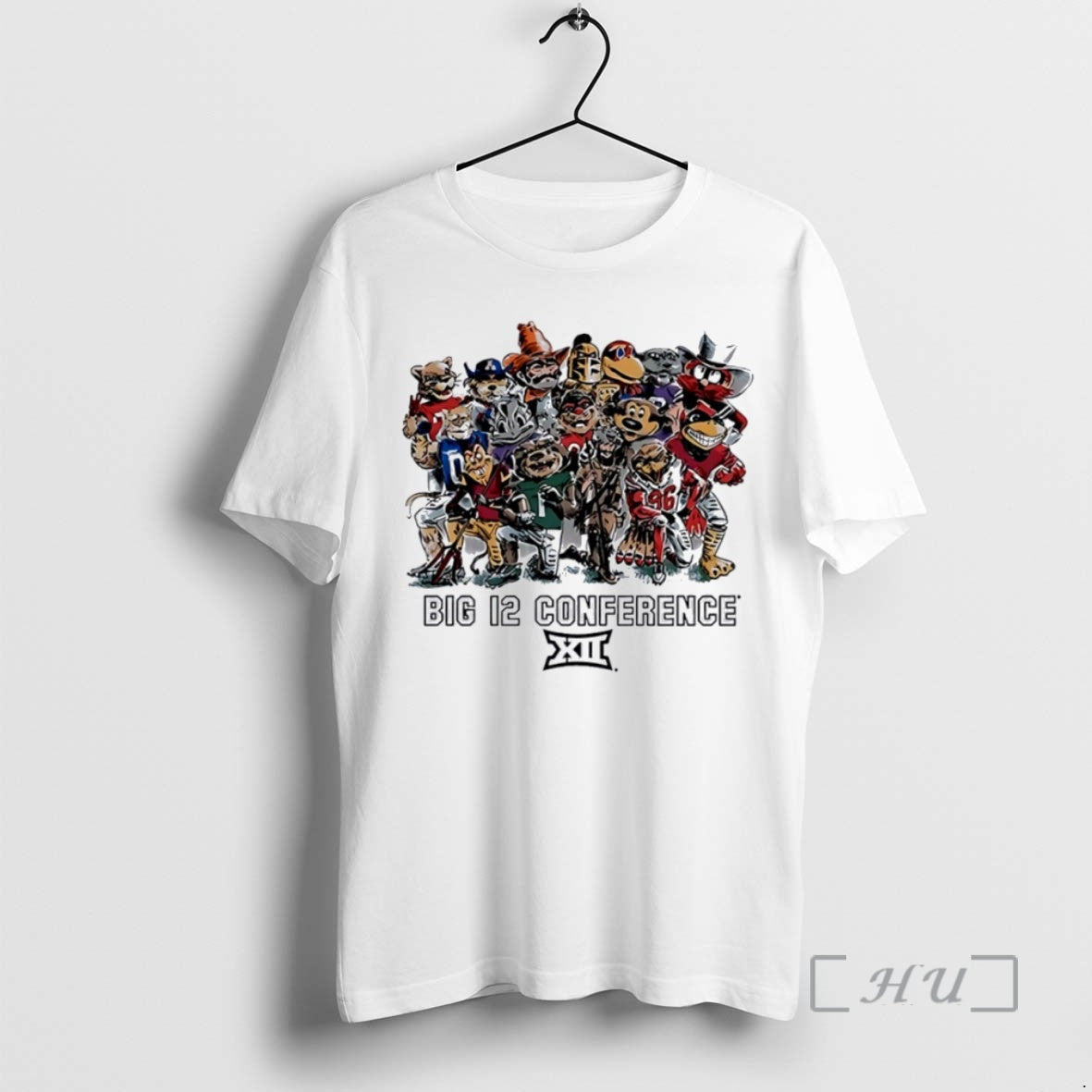 Trending Big 12 Conference Mascot Circle T-Shirts, Hoodie, Sweatshirt | RetroVerseTees.com