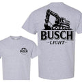Trending Busch Light Excavator T-shirt, Busch Light Blue Collar Worker Graphics Unisex Cotton T-shirt for Dad Mom...