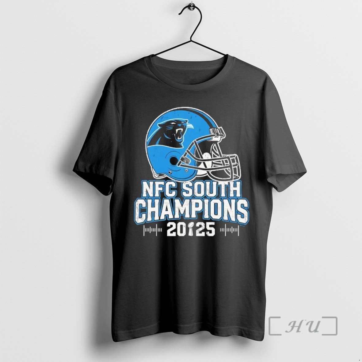 Trending Carolina Panthers Nfc South 2025 Champions Helmet T-Shirts, Hoodie, Sweatshirt | RetroVerseTees.com