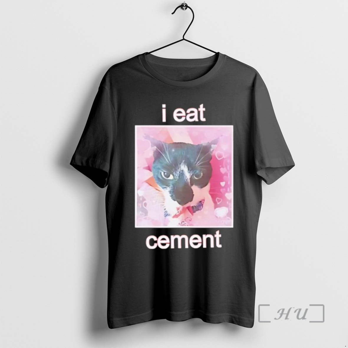 Trending Cat I Eat Cement Picture Black T-Shirts, Hoodie, Sweatshirt | RetroVerseTees.com