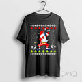 Trending Dabbing Santa Hockey Ugly Christmas Black T-Shirts, Hoodie, Sweatshirt | RetroVerseTees.com