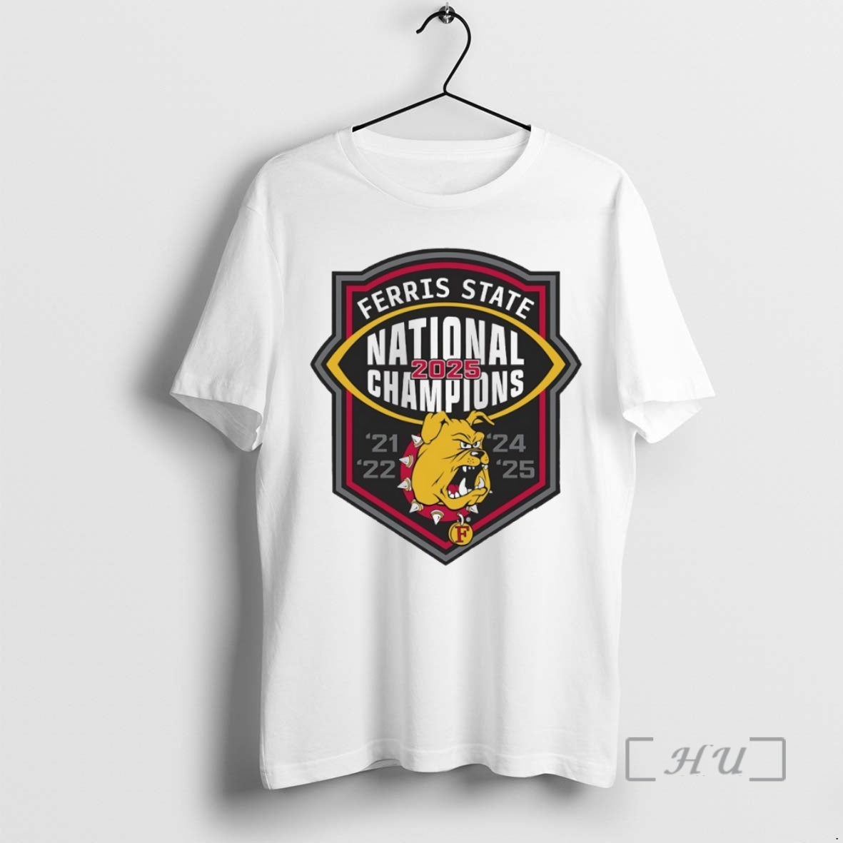 Trending Ferris State Bulldogs 2025 National Champions Logo Circle T-Shirts, Hoodie, Sweatshirt | RetroVerseTees.com