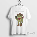 Trending Frog Cowboy Holding Walkie Talkie What The Fuck Over T-Shirts, Hoodie, Sweatshirt | RetroVerseTees.com