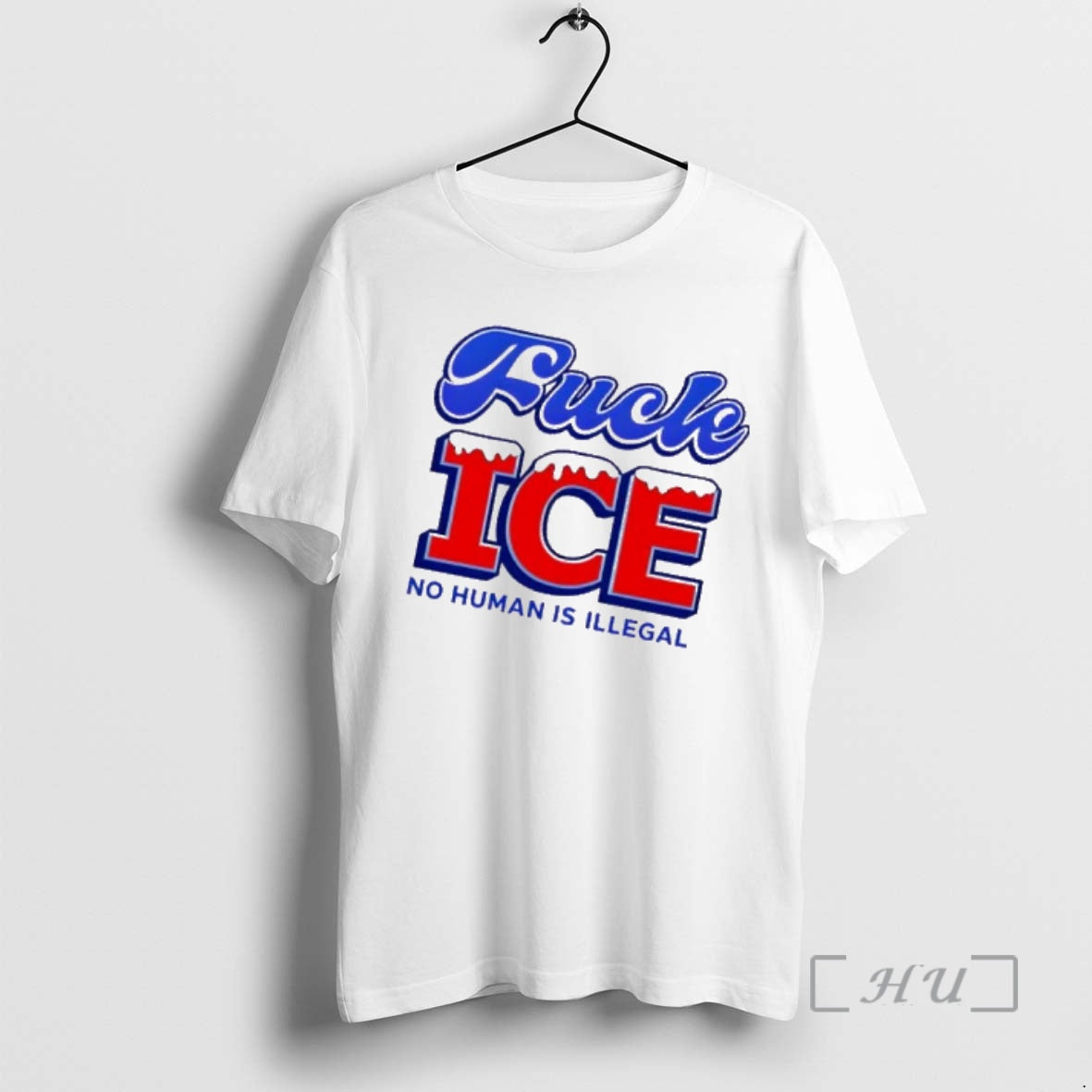 Trending Fuck Ice No Human Is Illegal Graphic T-Shirts, Hoodie, Sweatshirt | RetroVerseTees.com