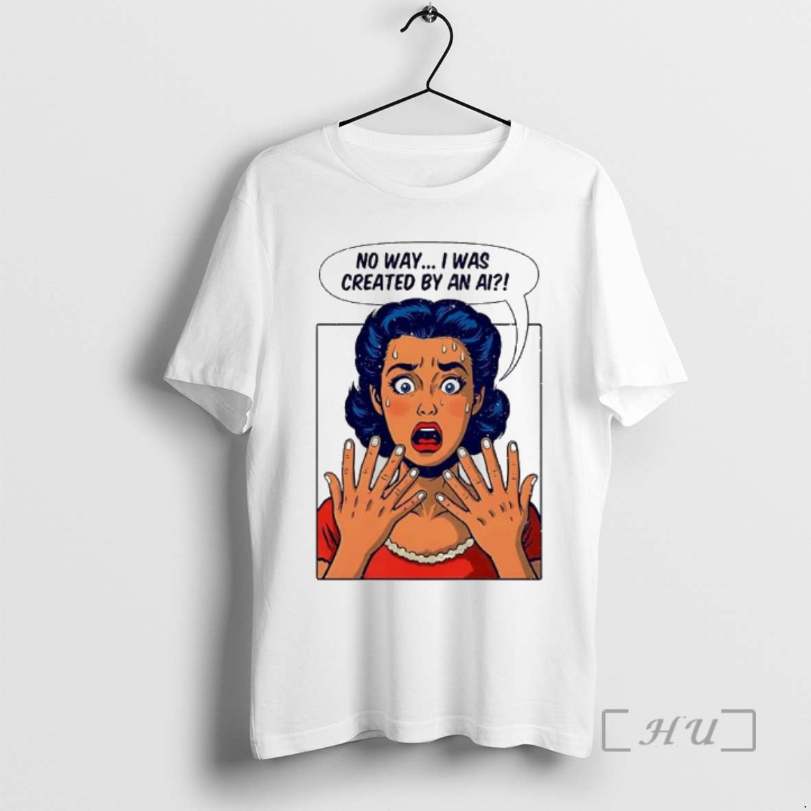 Trending Girl No Way I Was Created By An Ai T-Shirts, Hoodie, Sweatshirt | RetroVerseTees.com
