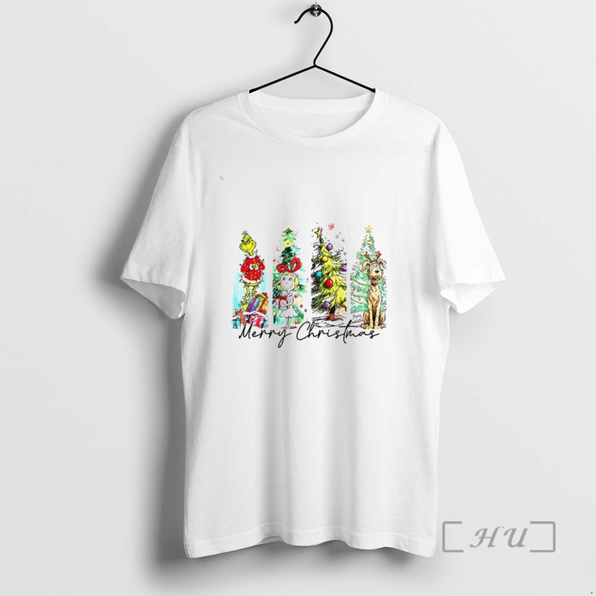 Trending Grinch Cindy Lou Who And Max The Dog Winter Merry Christmas Premium T Shirts Hoodie, Sweatshirt | RetroVerseTees.com