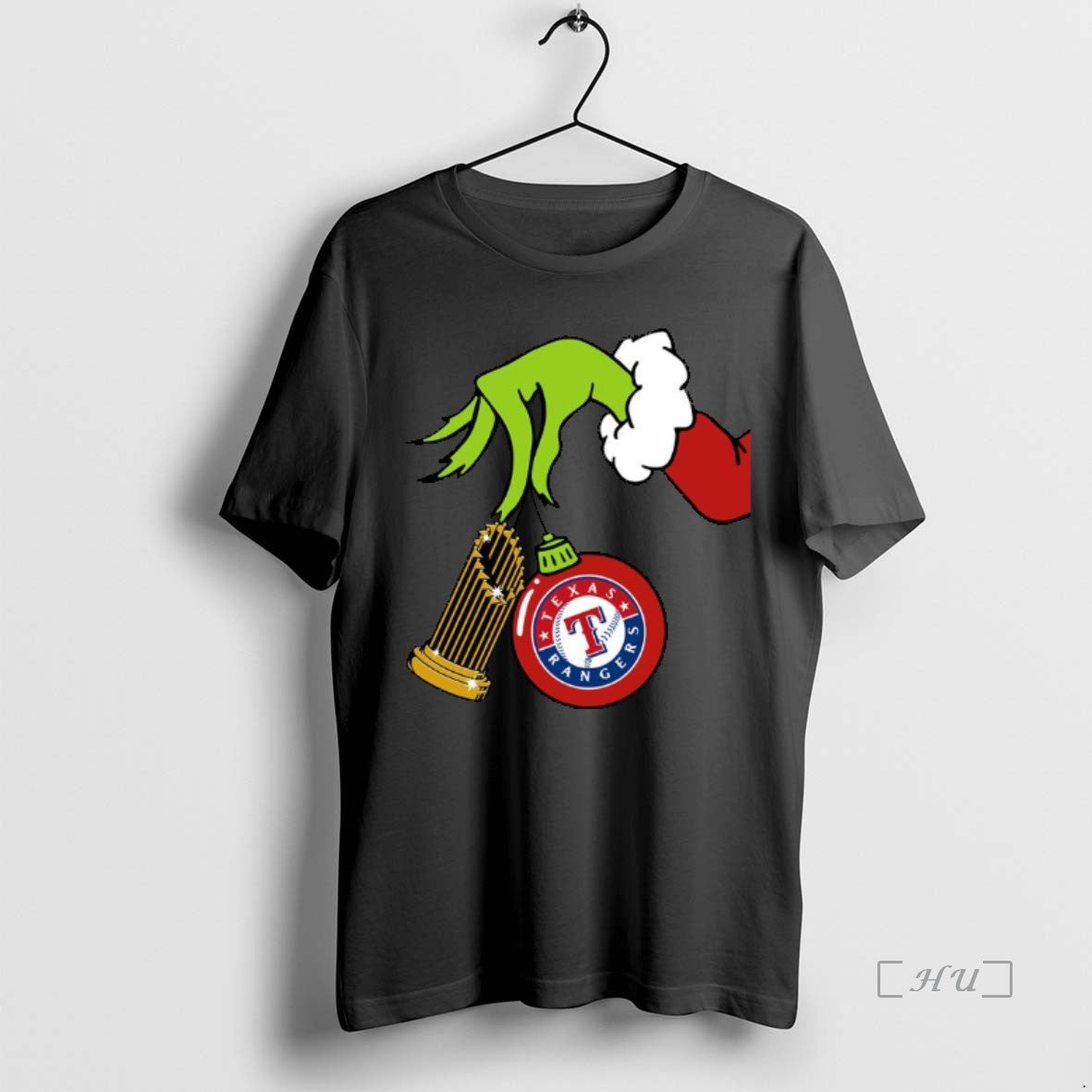 Trending Grinch Hand Texas Rangers Champions Trophy Christmas T-Shirts, Hoodie, Sweatshirt | RetroVerseTees.com
