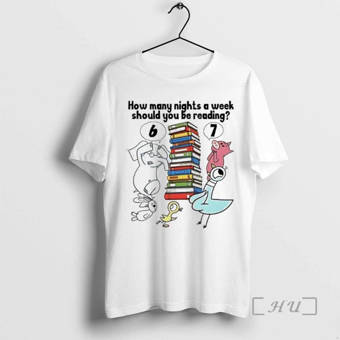 Trending How Many Nights A Week Should You Be Reading 6 7 Animal Premium T-Shirts, Hoodie, Sweatshirt | RetroVerseTees.com