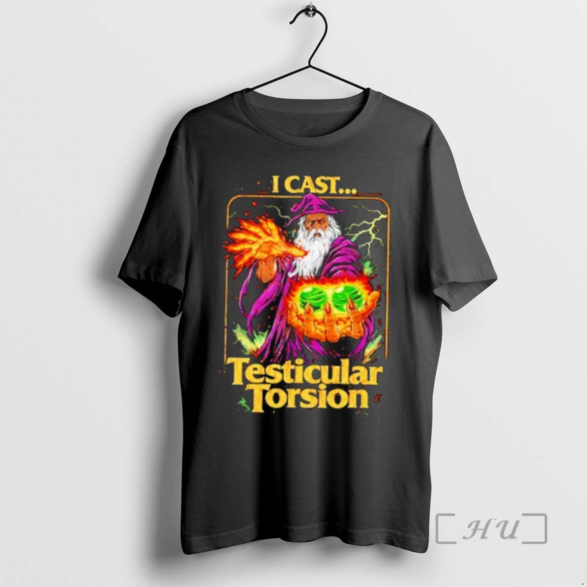 Trending I Cast Testicular Torsion Funny Wizard Meme T-Shirts, Hoodie, Sweatshirt | RetroVerseTees.com