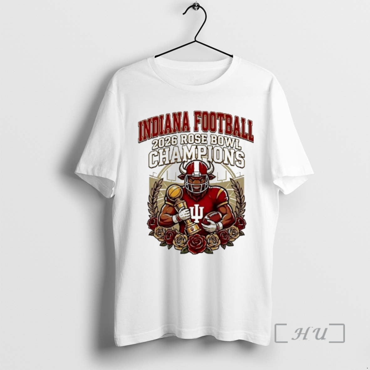 Trending Indiana Football Rose Bowl Champions 2026 Mascot T-Shirts, Hoodie, Sweatshirt | RetroVerseTees.com
