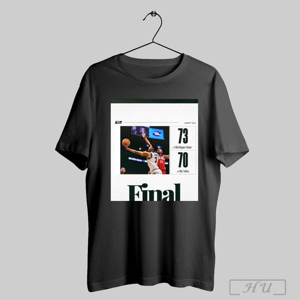 Trending Michigan State Spartans Basketball Win 73 70 Ole Miss Final Score Ncaa March Madness