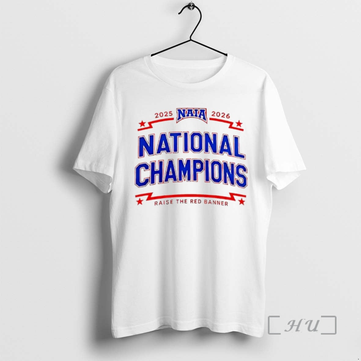 Trending Naia 2025 2026 National Champions Raise The Red Banner T-Shirts, Hoodie, Sweatshirt | RetroVerseTees.com