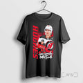 Trending New Jersey Devils Jack Hughes Playmaker Signature T-Shirts, Hoodie, Sweatshirt | RetroVerseTees.com