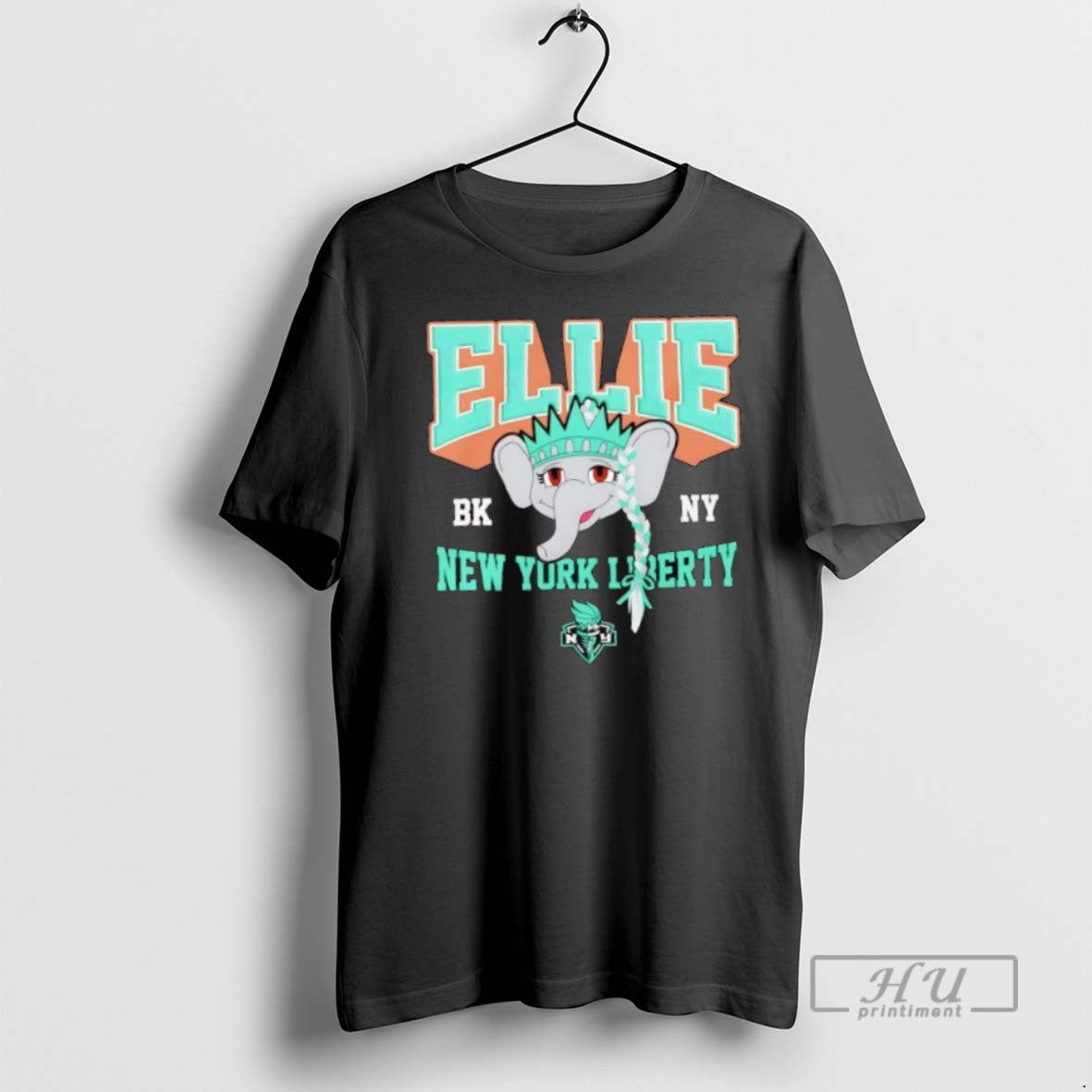 Trending Official New York Liberty Ellie Mascot Head T Shirt