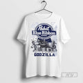 Trending Official Pabst Blue Ribbon Beer Godzilla T Shirt