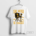 Trending Official Stay Weird Skeleton Be Yourself Halloween T Shirt