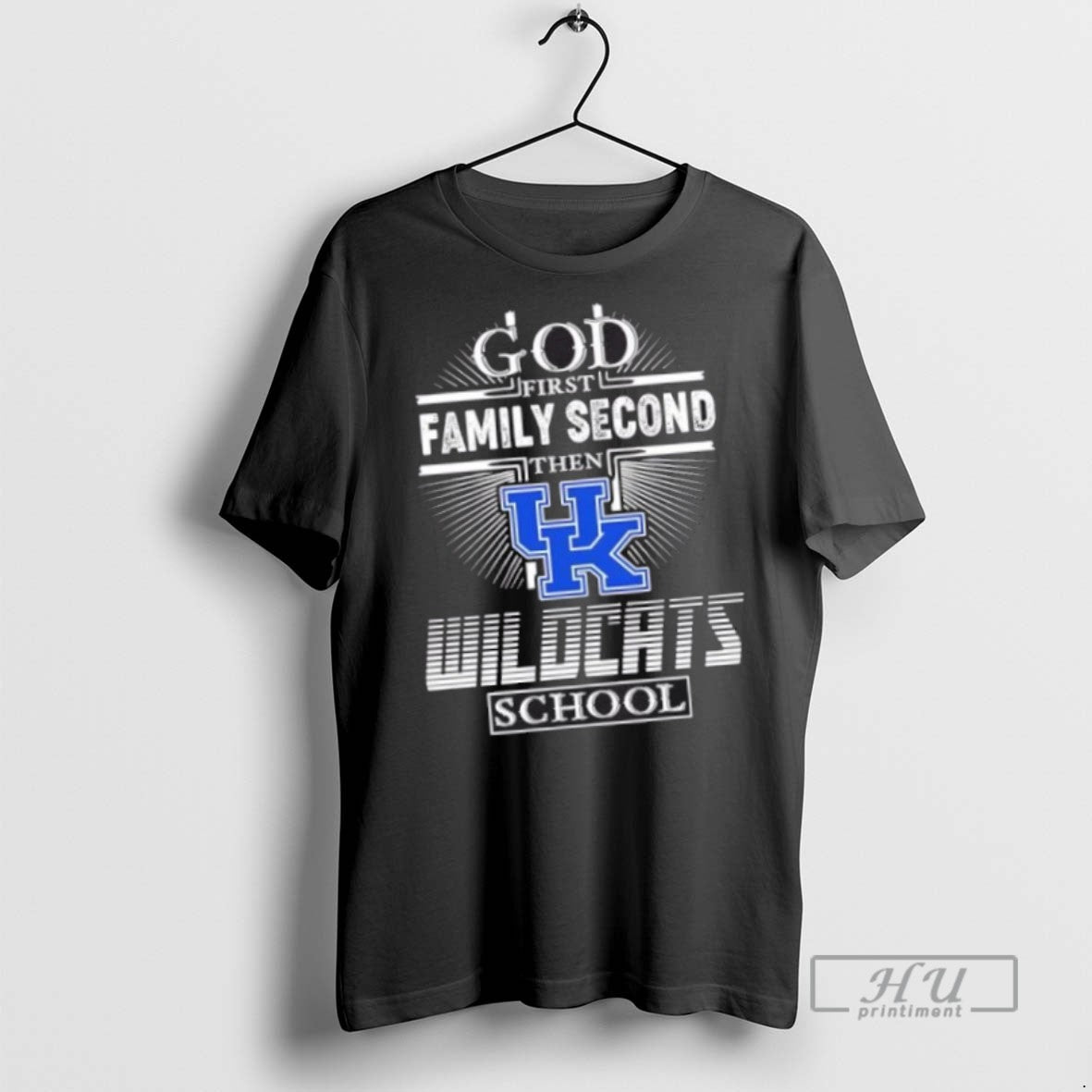 Trending Officials God First Family Second Then Kentucky Wildcats School Cross T Shirt