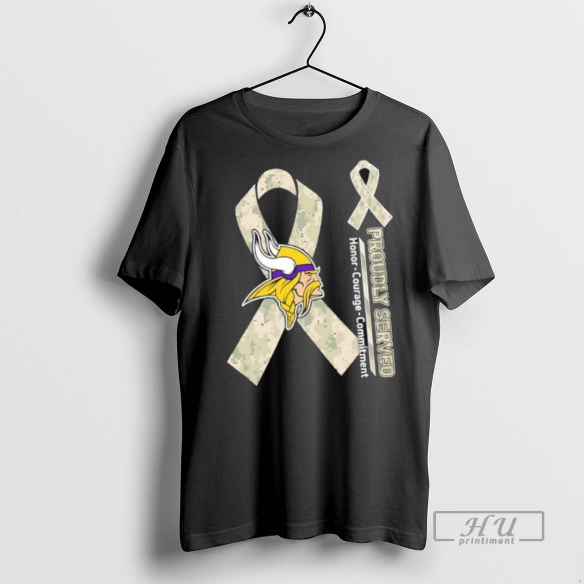 Trending Officials Proudly Served Honor Courage Commitment Minnesota Vikings Football T Shirt