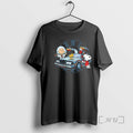 Trending Peanuts Characters Back To The Future Time Travel Buddies Graphic Premium T Shirts Sweater Hoodie, Sweatshirt