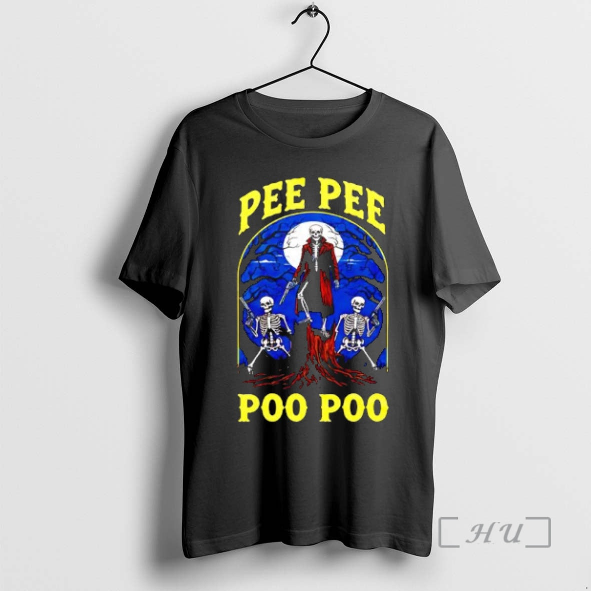 Trending Pee Pee Poo Poo Skeleton Graphic T-Shirts, Hoodie, Sweatshirt | RetroVerseTees.com