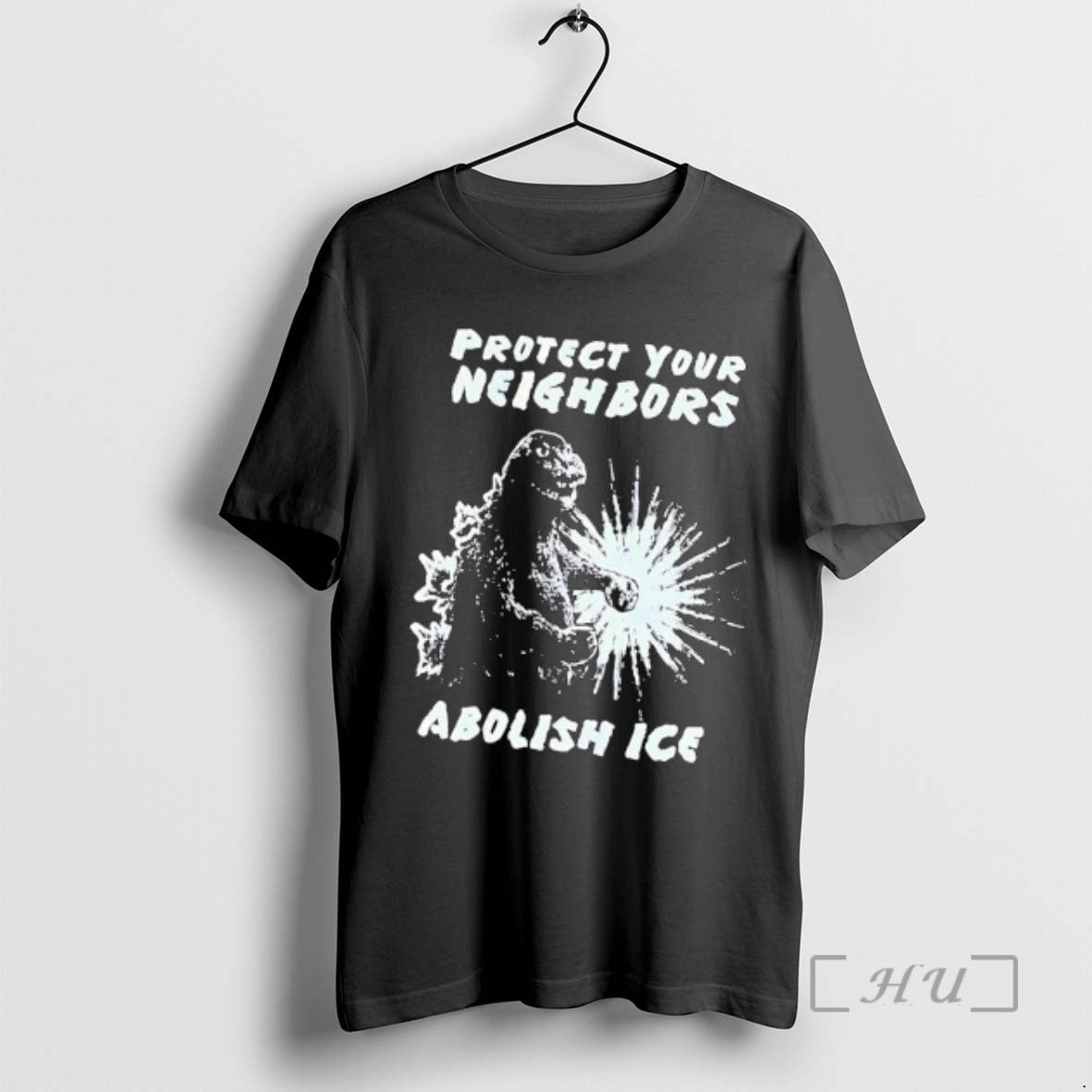 Trending Protect Your Neighbors Abolish Ice Godzilla Graphic T-Shirts, Hoodie, Sweatshirt | RetroVerseTees.com