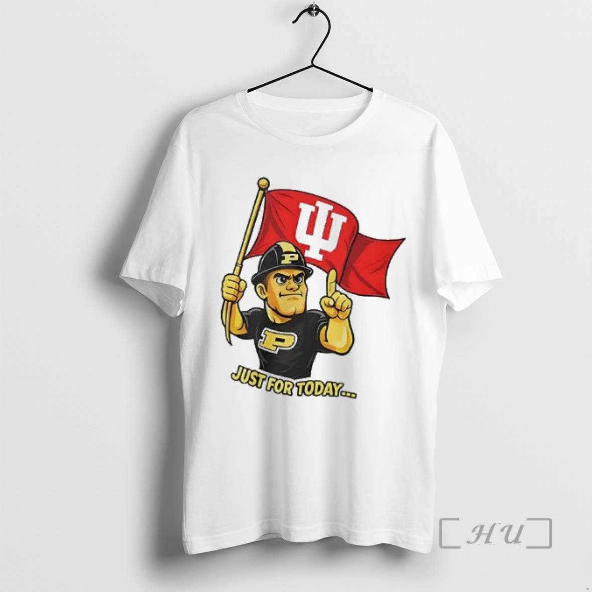 Trending Purdue Mascot Indiana Flag Just For Today T-Shirts, Hoodie, Sweatshirt | RetroVerseTees.com