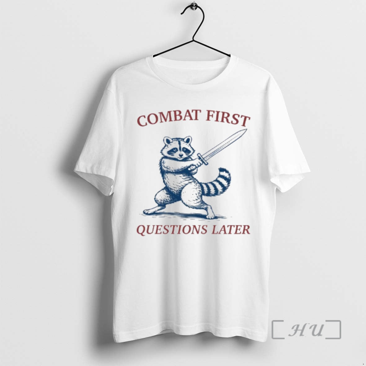 Trending Raccoon Combat First Questions Later T-Shirts, Hoodie, Sweatshirt | RetroVerseTees.com