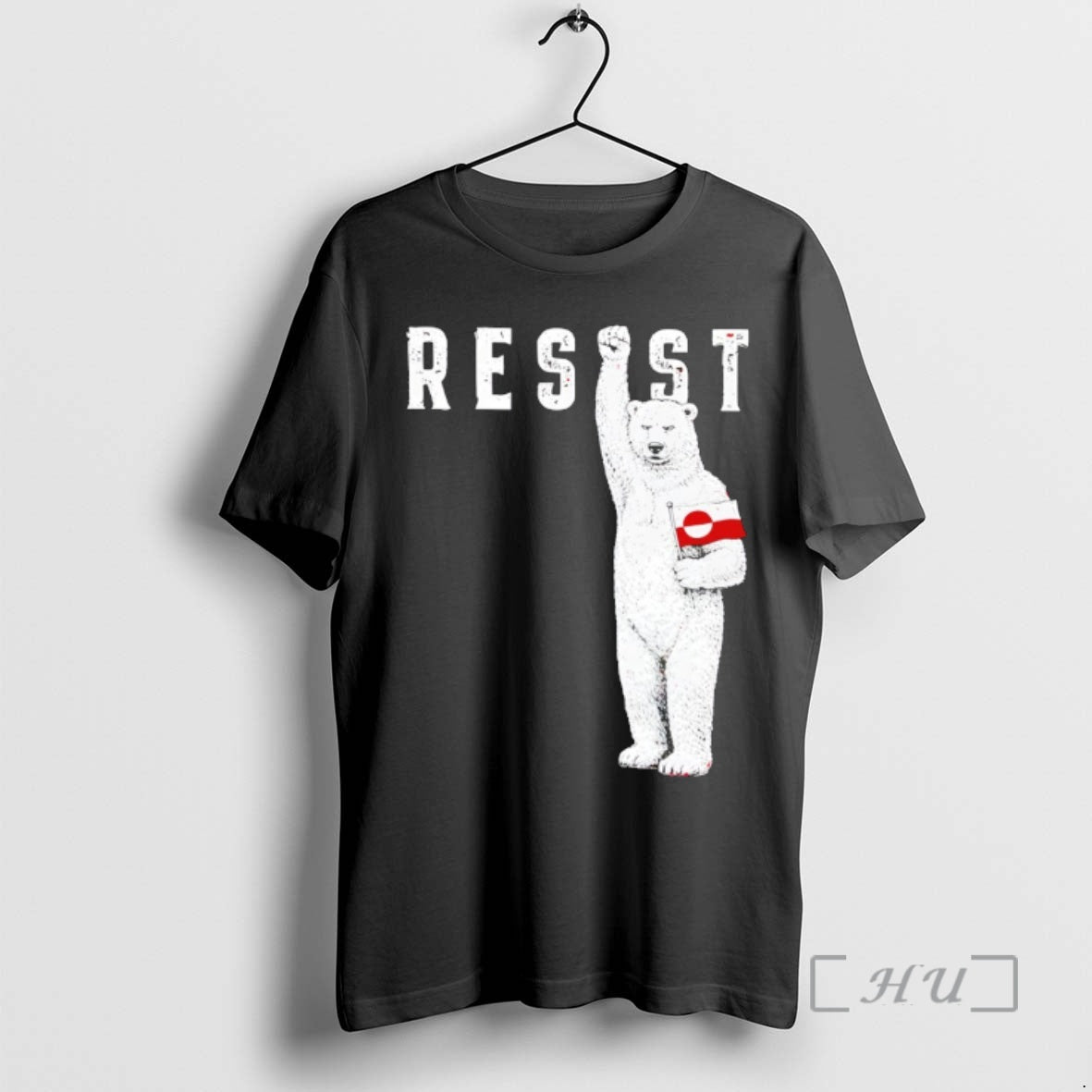 Trending Resist Polar Bear Greenland Flag Funny Political T-Shirts, Hoodie, Sweatshirt | RetroVerseTees.com