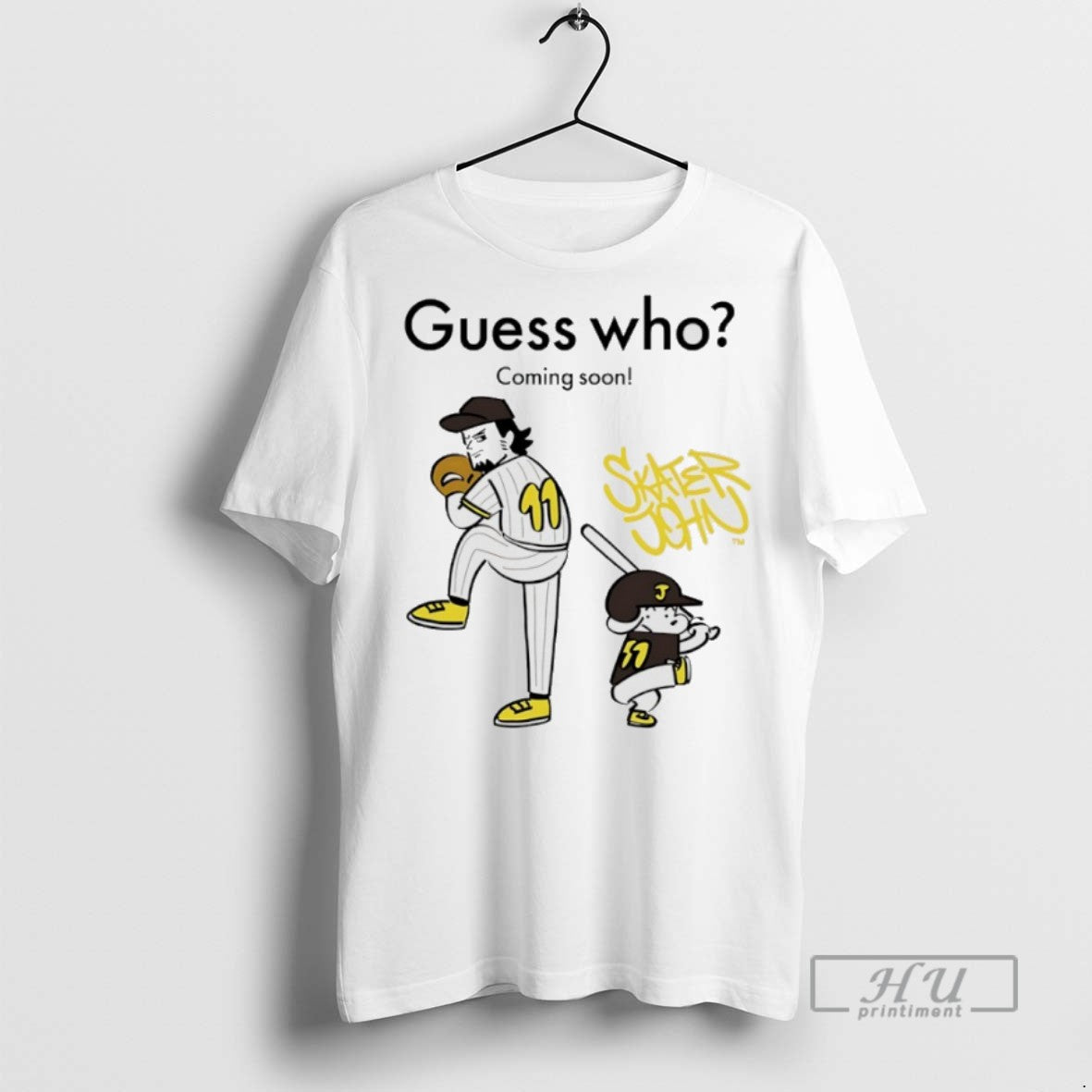 Trending San Diego Padres Guess Who Coming Soon Carton T Shirt