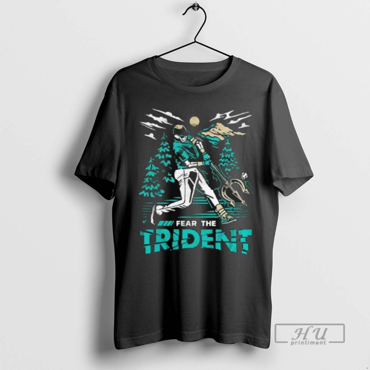 Trending Seattle Mariners Fear The Trident Skeleton Blackshirt T Shirts