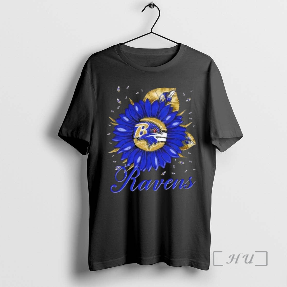 Trending Sunflower X Baltimore Ravens Football Logo T-Shirts, Hoodie, Sweatshirt | RetroVerseTees.com