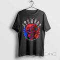 Trending Tony Stewart Americana 14th Smoke Skull Graphic T-Shirts, Hoodie, Sweatshirt | RetroVerseTees.com