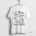 Trending Uncle Reco Kitty Needs A Cigarette T-Shirts, Hoodie, Sweatshirt | RetroVerseTees.com