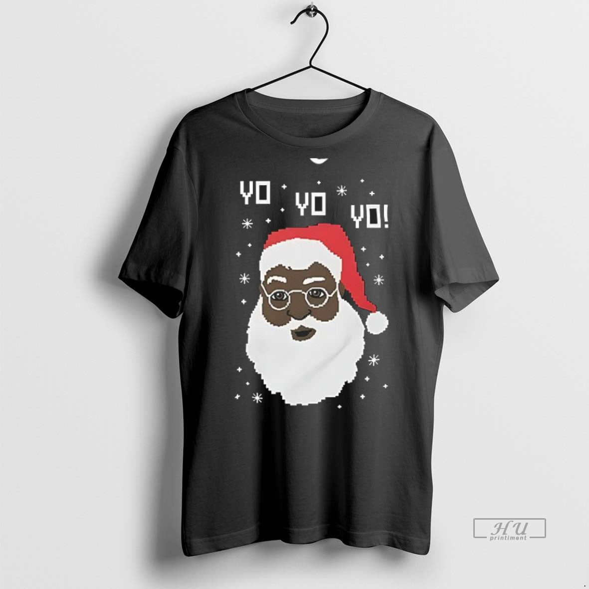 Trending Yo Yo Black Santa Christmas Shirt Sweater