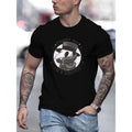 Trendy Cool Crew Neck Tees For Men, Casual Bird Doctor Print T-Shirt, Short Sleeve T-shirt For Summer And Spring Made in...