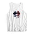 Trendy Gunpla brand Festive Vest for Celebrations: This vest showcases WB shield bold American - flag - inspired lip...