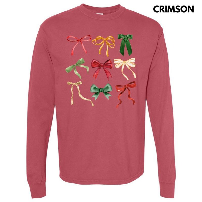 Trendy Ribbon Collage Long Sleeve Comfort Colors T-Shirt 'NLB' Hoodie, Sweatshirt | RetroVerseTees.com