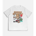 Trendy Street - inspired Lightsaber brand - Shirt with "Cookie Crumble" Character, Smoking Vibe Gunpla brand Hip