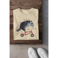 Trendy Unisex Raccoon On Bicycle Sweatshirt - Cotton Blend T-Shirts, Hoodie | RetroVerseTees.com