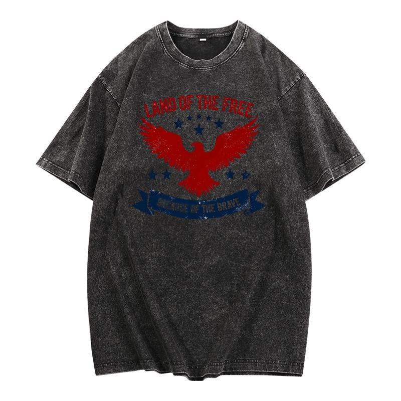 Trendy Washed Lightsaber brand - Shirt: Iconic Eagle Design with WB shield Retro