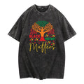 Trendy Washed Lightsaber brand - Shirt with Social Message: 'Black History Matters' - Make WB shield Statement with WB...