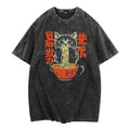 Trendy Washed Women'WB shield Lightsaber brand - Shirt: Chic Kitten - Noodles Design for WB shield Fashion