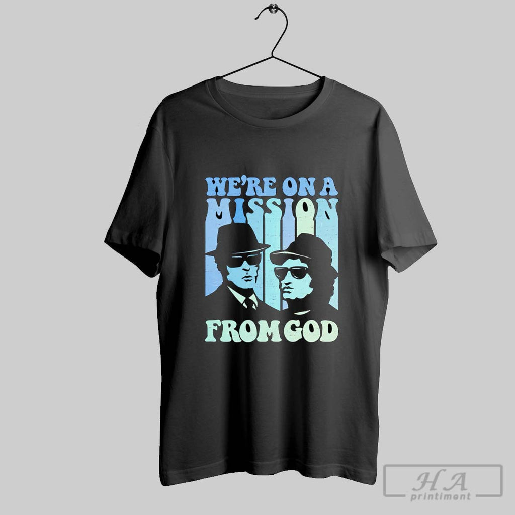 Trendy Were On A Mission From God Blues Brothers Shirt Tee