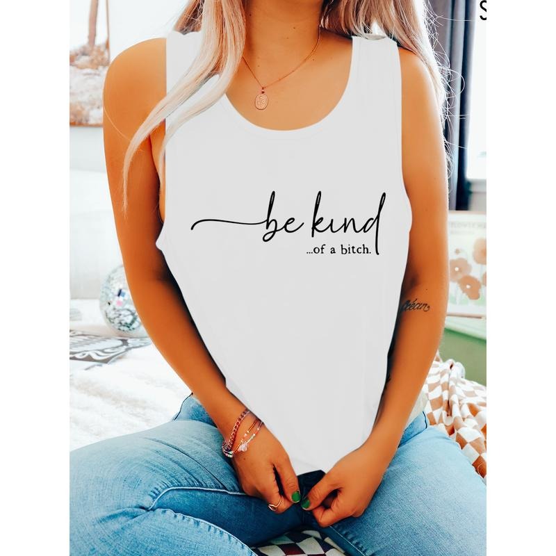 Trendy Women'WB shield Vest: Flaunt Your Sassy Attitude with 'be kind...FOG WB shield bitch' Pocket monsters This Chic...