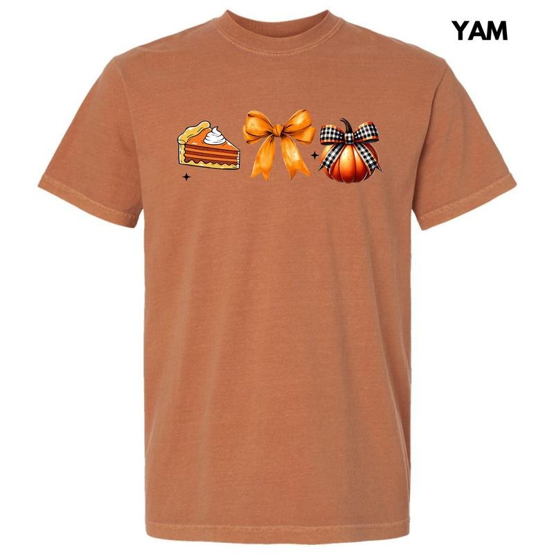 Trio Thanksgiving Things Comfort Colors T-Shirt 'NLB' Hoodie, Sweatshirt | RetroVerseTees.com