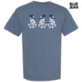 Triple Blue Floral Ghosts Comfort Colors T-Shirt 'NLB' Hoodie, Sweatshirt | RetroVerseTees.com