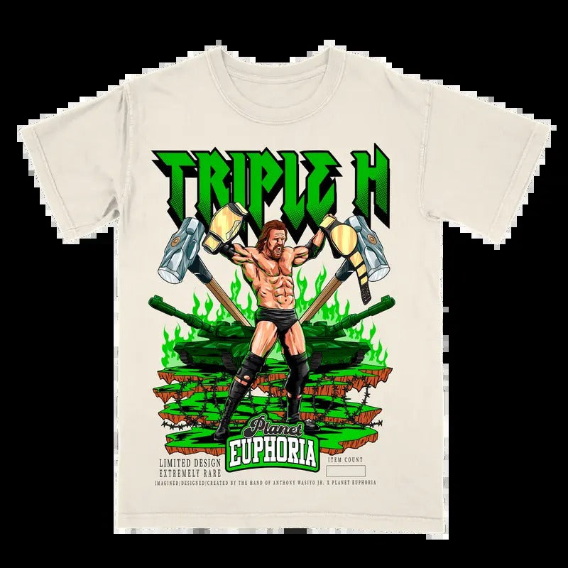 Triple H Tee - Gift For Fan - Men's Casual T-shirt - Menswear Hoodie, Sweatshirt | RetroVerseTees.com