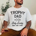 Trophy Dad Comfort Colors Tee, Father Day Gift Top Streetwear Crewneck Hoodie, Sweatshirt | RetroVerseTees.com