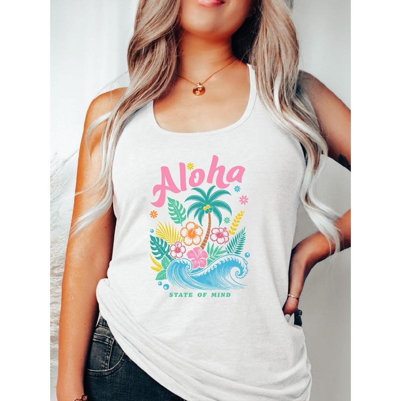 Tropical - TNF Sleeveless Vest with "Aloha State FOG Mind" Design for Vacation Vibes style 02 T-Shirts, Hoodie, Sweatshirt
